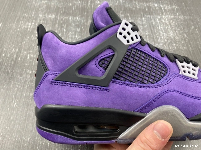1st Kicks Shoes 4 Suede x Air Scott Jordan Travis Purple 0723